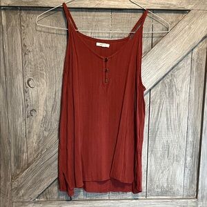 Maurices Brick Red Camisole Top